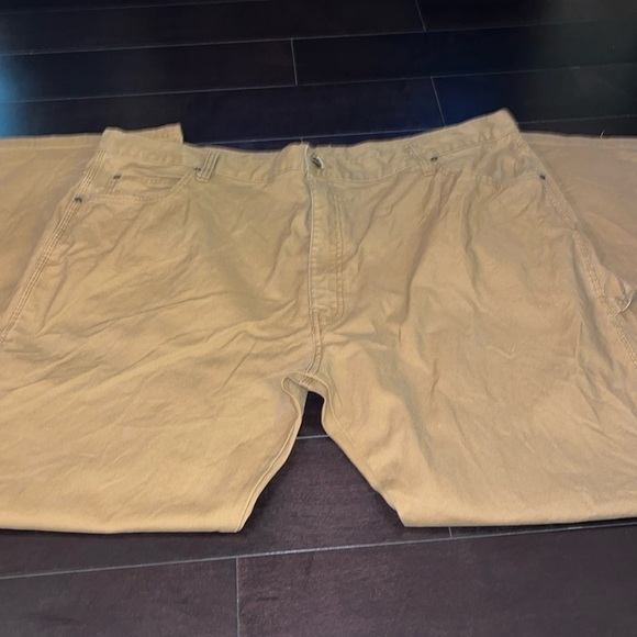 Dickies Men's Relaxed Fit 7-Pocket Duck Jean Pants 100% Cotton Carpenter Brown - Picture 1 of 8